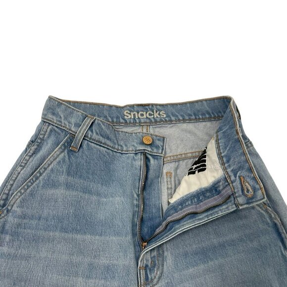 MOTHER Snacks High Waisted Twizzy Utility Ankle Straight Leg Jeans size 25 - Picture 6 of 13